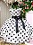 Vestido Ysa Kids Penelope Bolinhas Branco - Imagem 4
