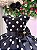 Vestido Ysa Kids Penelope Bolinhas Preto - Imagem 4