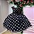 Vestido Ysa Kids Penelope Bolinhas Preto - Imagem 2