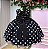 Vestido Ysa Kids Penelope Bolinhas Preto - Imagem 6