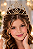 Coroa Belli Strass Dourada Sarah - Imagem 1