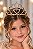 Coroa Belli Strass Dourada Diana - Imagem 1