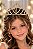 Coroa Belli Strass Dourada Camila - Imagem 1