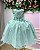 Vestido Juvenil Vila Lele Regata Flores Verde Menta - Imagem 2