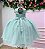 Vestido Juvenil Vila Lele Regata Flores Verde Menta - Imagem 4