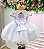 Vestido Menina Bonita Bebe Alice Valentina Branco - Imagem 6