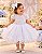 Vestido Menina Bonita Bebe Alice Valentina Branco - Imagem 1