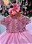 Vestido Menina Bonita Bebe Alice Vitória Rosa Bebe - Imagem 5