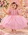Vestido Menina Bonita Bebe Alice Vitória Rosa Bebe - Imagem 1