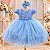Vestido Menina Bonita Bebe Alice Vitória Azul Bebe - Imagem 2
