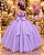 Vestido Bella Child Longo Manuela Lilas - Imagem 2