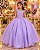 Vestido Bella Child Longo Manuela Lilas - Imagem 1