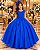 Vestido Bella Child Longo Manuela Azul Royal - Imagem 1