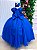 Vestido Bella Child Longo Manuela Azul Royal - Imagem 7
