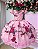Vestido Bella Child Vanessa Florido Rosa - Imagem 2