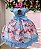 Vestido Bella Child Vanessa Florido Azul - Imagem 6