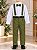 Conjunto Meninos Miss Cherry Leo Suspensorio Verde Oliva - Imagem 2