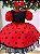 Vestido Banana Club Melody Vermelho Poa Preto - Imagem 5