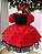 Vestido Banana Club Melody Vermelho Poa Preto - Imagem 2