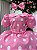 Vestido Banana Club Melody Rosa Poa Branco - Imagem 3