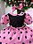 Vestido Banana Club Melody Rosa Poa Preto - Imagem 3