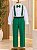 Conjunto Meninos Miss Cherry Leo Suspensorio Verde Bandeira - Imagem 2