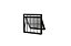 PORTA MAXI AR PRETA COM GRADE COD. 3574 - Imagem 1