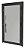 PORTA GOLD PRETA COM VIDRO INTEIRO COD. 5060 - Imagem 1