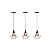 Kit 3 Pendentes Lustre Luminária Aramado Diamante - Imagem 5