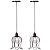 Kit 2 Pendente Luminária Lustre Aramado Tulipa - Imagem 5
