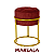 Puff Argola Decoração Base Dourada - Imagem 9