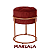 Puff Argola Decoração Base Cobre - Imagem 9