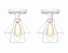 Kit 2 Lustres De Teto Industrial Plafon Aramado Diamante - Imagem 5