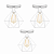 Kit 3 Lustres De Teto Industrial Plafon Aramado Diamante - Imagem 4