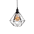 Pendente Luminária Lustre Aramado Diamante - Imagem 5