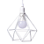 Pendente Luminária Lustre Aramado Diamante - Imagem 9