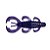 Isca artificial Crawly Pure Strike com 2 unidades Cor Junebug Green Flake - Imagem 1