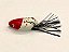 Isca Artificial Bad Line Jetfire 6,2 cm 12,8 gr Cor 01 Branco Cabeça Vermelha - Imagem 2