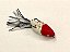 Isca Artificial Bad Line Jetfire 6,2 cm 12,8 gr Cor 01 Branco Cabeça Vermelha - Imagem 3