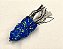 Isca Artificial Bad Line New Bad Frog 6,2 cm 12,6 gr Cor 151 Azul com Pingo Amarelo Flúor - Imagem 1