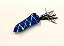 Isca Artificial Bad Line New Bad Zara 9,0 cm 14,0 gr Cor 125 Azul com Risco Amarelo Flúor - Imagem 1