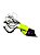 Isca Artificial Bad Line Speed Bad 4,9 cm 9,1 gr cor 27 Amarelo Flúor Cabeça Preta - Imagem 1