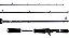 Vara Rapala Tonren Cast 5'8" (1,73m) 17-25 Libras 582CH para Carretilha 2 Partes - Imagem 2