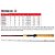 Vara Rapala Bronze ZX 6'0" (1,83m) 10-17 Libras 601CM para Carretilha Inteira - Imagem 3
