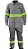 Conjunto Uniforme Risco 2 Norma NR 10 Eletricista Cor Cinza Faixa Refletiva Verde - Imagem 1