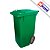 Contentor de Lixo Bralimpia com Rodas 240L Gari Europeu - CORES - Imagem 7