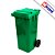 Contentor de Lixo Bralimpia com Rodas 120L Gari Europeu - CORES - Imagem 8