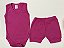 Conjunto body regata com shorts pink - Imagem 1