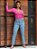 Calça jeans mom feminina clara básica lisa - Imagem 1