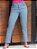 Calça jeans mom feminina clara básica lisa - Imagem 2